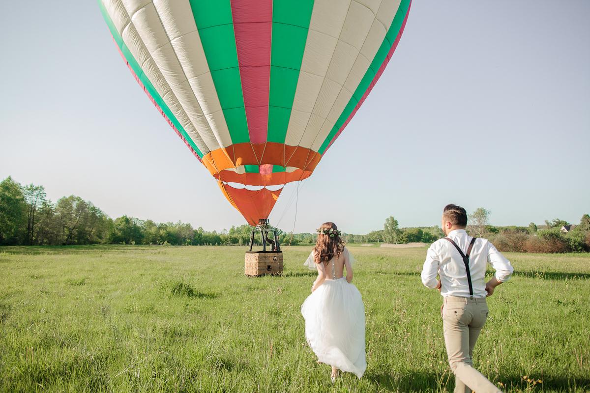 свадьба на воздушном шаре фото