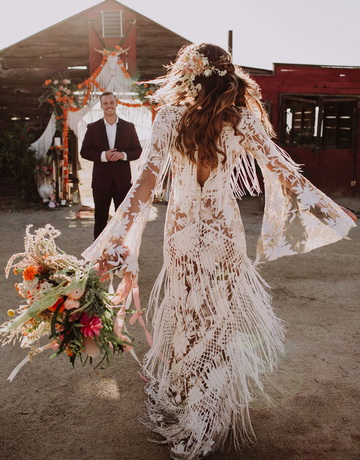 платье невесты в стиле бохо