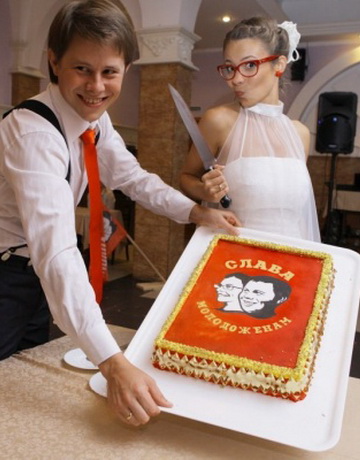свадебный торт в стиле СССР